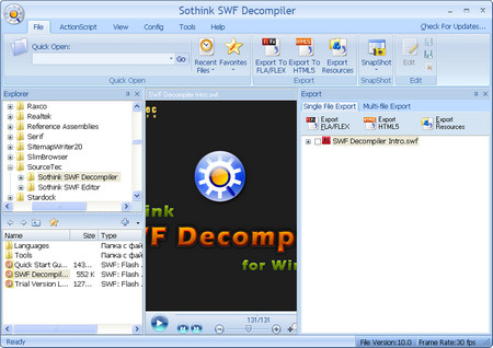  Sothink SWF Decompiler 7.0.4395