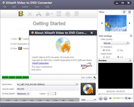 Xilisoft Video to DVD Converter 7.0.3.1214