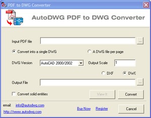 AutoDWG PDF2DWG Converter v1.4.0.1
