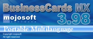 MojoSoft BusinessCards MX 3.99 