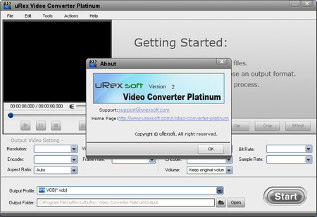 uRex Video Converter Platinum 2.0