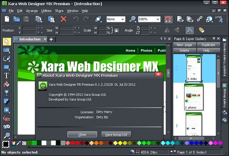  Xara Web Designer MX Premium 8.1.2.23228