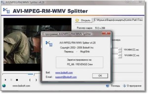 AVI MPEG RM WMV Splitter 4.28 